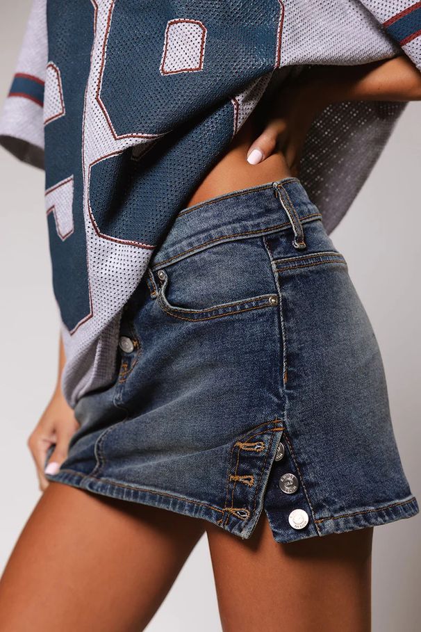 Women's Clothing New Sexy Hot Girl Denim Skirt Summer High Elastic Hip Skirt Mini Skirt Female_ecoleips.com
