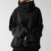 Women's Clothing Autumn and Winter Women's New Loose Casual Long Sleeve High Collar Pullover Solid Color Pocket Jacket Sweatshirt_ecoleips.com