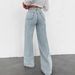 Best Selling Street Style JEANS Straight Leg Loose Versatile Wide Leg Long Jeans Washed Denim Jeans_ecoleips.com