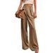 Women's Clothing High Waist Suit Pants Casual Loose Straight Business Commuting Wide Leg Pants_ecoleips.com