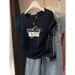 Korean Style Women's V Neck Short Sleeve T Shirt Pure Cotton Slim Fit Unique Design Flattering Summer Autumn Top_ecoleips.com
