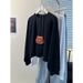 European American Style Real Shot Raglan Long-sleeve T-shirt For Women, Spring And Autumn Korean Version Loose Cotton_ecoleips.com