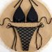Women's Two Piece Swimsuit Glossy Fish Scale Stripes European American Style Sexy Swimwear_ecoleips.com