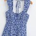 YPFF Trendy Women's Spring New European And American Style Square Neck Floral Print Back Tie Slim Fit Long Dress_ecoleips.com