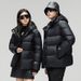 "Men's Premium Black Duck Down Jacket – Detachable Hood, Slim Fit, Short-Length Winter Coat (86-90% Fill Power, 4 Sizes, Streetwear Style)"_ecoleips.com