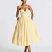French Sweet Atmosphere Bowknot Decorated Strapless Fishbone Underwire Waist-Cinching Camisole Solid Color European And_ecoleips.com