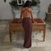 European And American Best-Selling Women's Clothing 2025 Early Autumn New Fashion Sexy Backless Ruched Slim-Fit Strap_ecoleips.com