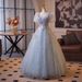 Blue Ethereal Evening Dress For Girls' Birthday Parties, Princess-style Coming-of-age Ceremony, Travel Photography,_ecoleips.com