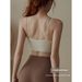 Lycra Yoga Vest Outdoor Sports For Women, European American Running Fitness Wear, Shockproof Bra With Thin Straps And_ecoleips.com