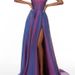 Glittery Spaghetti Strap Long Evening Dress Slimming Elegant Gown For Formal Banquet Party Event_ecoleips.com