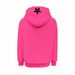 Women’s Half-Zip Fleece Sweatshirt – Oversized Pullover (Rose Red/White, XS-XXL)_ecoleips.com