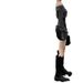 Black Design Sense For Women, Spring And Autumn New High Waist Petite Irregular Bodycon PU Leather Skirt_ecoleips.com