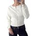 DiYun European And American Casual Solid Color Long-Sleeve Shirt Jacket Sweater Women's Clothing 2025_ecoleips.com