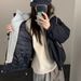 girl Autumn And Winter Outfits! 2025 New Hooded Simple Two-Piece Design Loose Warm Jacket Cotton Coat For Women_ecoleips.com