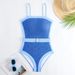 Women's Clothing One Piece Swimsuit Gradient Printing With Skirt Suit Swimsuit Women_ecoleips.com