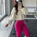 Premium Sherpa Yoga Jacket - Gold Zipper Fleece Outerwear - Winter Workout Coat With Drawstring Waist - Women's Fitness Fashion In 4 Colors (S-8)_ecoleips.com