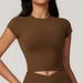 Women's Clothing Recycled High Strength Small Flying Sleeve Running Fitness Short Sleeved Sports T Shirt Women's Tight Quick Drying Yoga Clothes_ecoleips.com