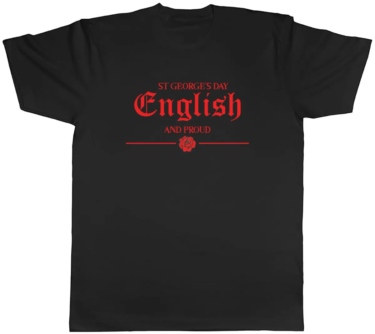Women's T-Shirts St George's Day English And Proud Rose Mens Unisex T-Shirt Tee Gift_ecoleips.com