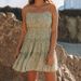 printed New Summer Style, Floral Strap Mini Dress, Cross-border Independent Station, European And American_ecoleips.com