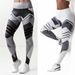 Women's fashion printed Yoga leggings Hip lift high waist leggings_ecoleips.com