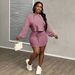 Sexy Women's Clothing Hooded Strap Solid Color Top And Short Skirt Two-Piece Set_ecoleips.com