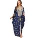 ng2510292 3470 Muslim Women's Clothing, Middle Eastern Cross-border Long-sleeve Patchwork Bat-sleeve Tassel Plus-size Dress, New_ecoleips.com