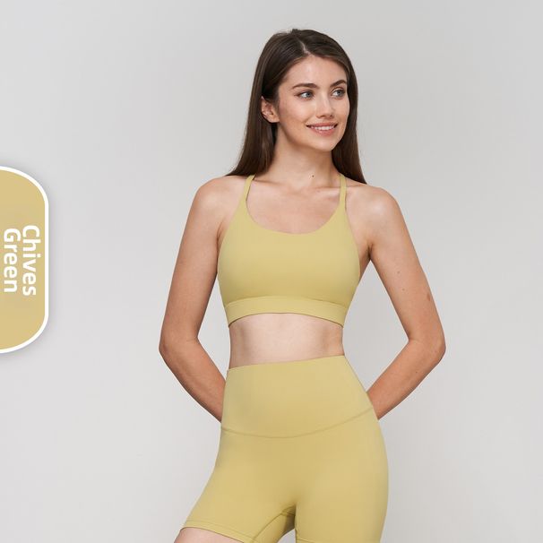 Women's Halter Neck Yoga Vest Pilates Sports Top Thin Straps Training Bra Beautiful Back Design Yoga Wear Professional Fitness Tank Top_ecoleips.com