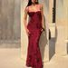 Women's Style Backless Tie Dress Slim Fit Sexy Long Skirt Summer New Arrival INS Temperament_ecoleips.com