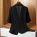 Women's Clothing Thin Small Suit Jacket For Women Summer New Style Small Casual Slim Fit All Match Short Sleeved Suit Top_ecoleips.com