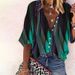 Aria Basics Aria Basics European American Cross-Border Bohemian Retro Geometric 3D Printed Colorful Spring And Autumn Women's Stand Collar Loose_ecoleips.com