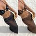 Women's Two Piece Bikini Swimsuit Set Polka Dot Shell Button Strapless European American Style for Vacation_ecoleips.com