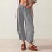Suitable For All Seasons 2024 Autumn Solid Color New Urban Women's Loose Casual Harem Pants_ecoleips.com