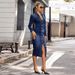 K New Women's Sexy And Fashionable Long Sleeved Dress_ecoleips.com