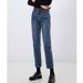 Women's Clothing Super League Classic Bi Entry Stretch Daddy Pants Cotton Retro Slim Trousers High Waist Loose Straight Jeans_ecoleips.com