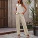 Commuting Vest Set For Women With Elastic High-End Feel Unisex Suit Pants OL Office Women's Wear_ecoleips.com