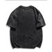 Hip-Hop Washed Vintage Heavyweight Short Sleeve T-Shirt For Men And Women Summer Oversize Retro Trendy Loose Fit Lazy_ecoleips.com