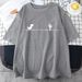 European And American Cross-border Foreign Trade Wholesale Clothing Cute Cartoon Dinosaur Round Neck Plus Size_ecoleips.com