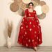 Women's Clothing Spring And Summer New Middle Eastern Women's Sexy Chiffon Embroidered Belt Dress_ecoleips.com