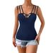 Cross-border European And American Women's Clothing, Sexy Cross-back Camisole Top For Women, Foreign Trade_ecoleips.com