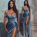 Women's Clothing Cocktail Party Evening Dress Summer New V Neck Tube Top Dress Catwalk Annual Meeting Evening Dress_ecoleips.com