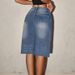 Women's Washed Straight Leg Denim Shorts - Loose Fit Wide Leg Mid-Length Casual Summer Shorts_ecoleips.com