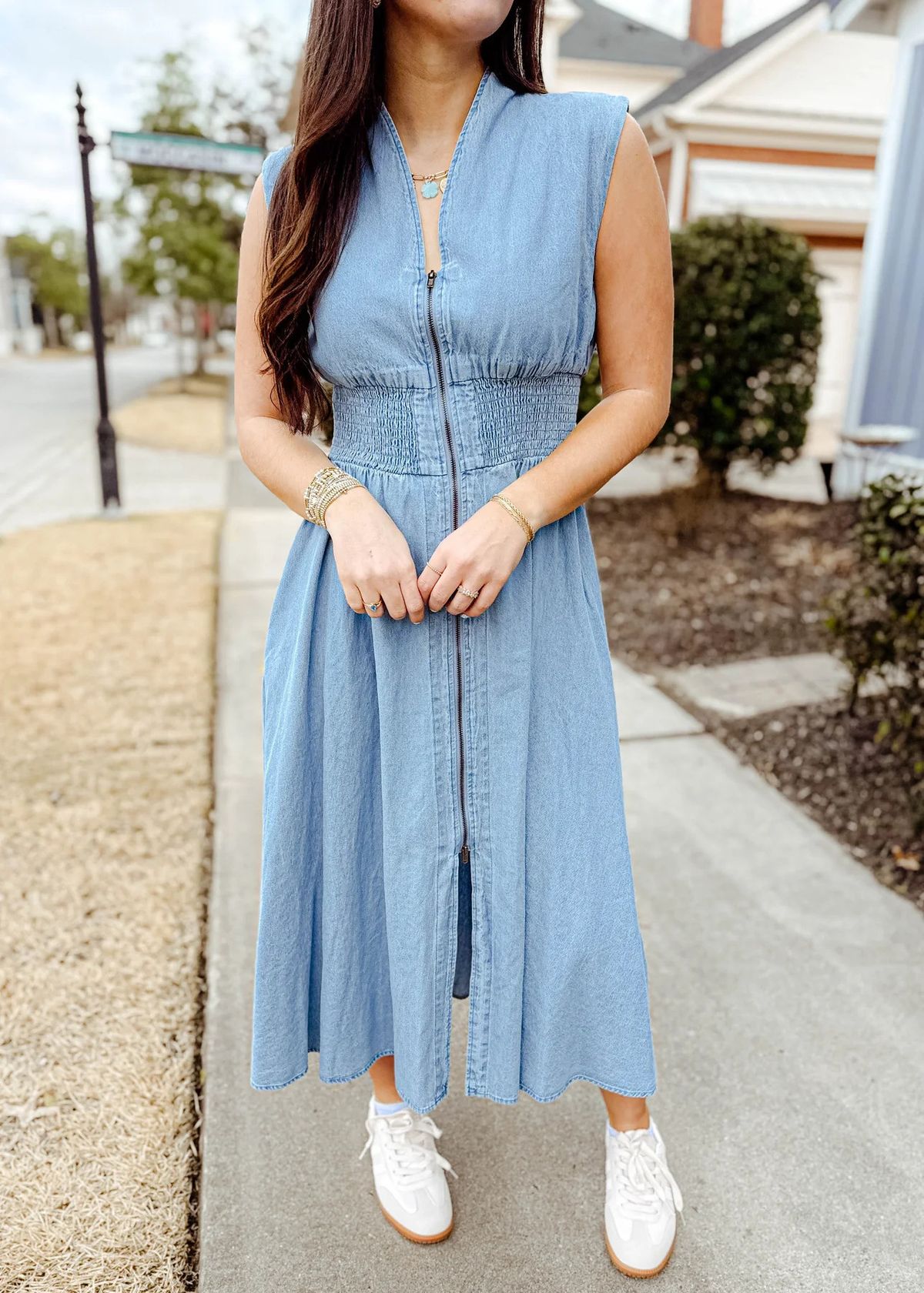Women's Clothing High-End Denim Skirt For Women European And American Style Summer Casual Waist Dress French Retro Fashion_ecoleips.com