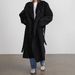 Timeless Double-Breasted Trench Coat – Long Wool-Blend Overcoat With Belted Waist (S/M/L, Black/Brown/Grey For Effortless Elegance)_ecoleips.com