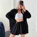 Summer Long-sleeved Top Ruffle Edge Shorts Casual Fashion Suit Women_ecoleips.com