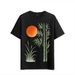 Women's T-Shirts Tshirt Muscle Freaks Bamboo Sun Watercolor Style Drawing_ecoleips.com
