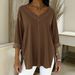2026 Spring New Women's Street Fashion Denim V-Neck Top_ecoleips.com