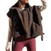 Women's Plush Vest Sleeveless Lamb Fleece Vest Warm Women's Vest Vest Jacket_ecoleips.com