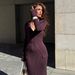 Women's French Style Two Piece Sweater And Skirt Set Button-Down Design High-Waisted Knitwear With Flared Sleeves For Autumn Winter Fashion_ecoleips.com