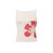 Women's Slim Fit Floral Print Vest Sleeveless round Neck Pullover T-Shirt European American Style Hot Girl Clothing_ecoleips.com