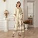 Muslim Women's Robe Elegant Temperament Printed Embroidered Dress Abayas_ecoleips.com